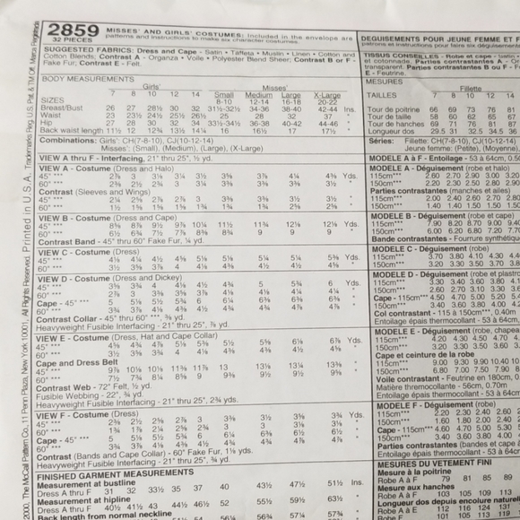 McCall's Character's Costume patterns! - Picture 2 of 6